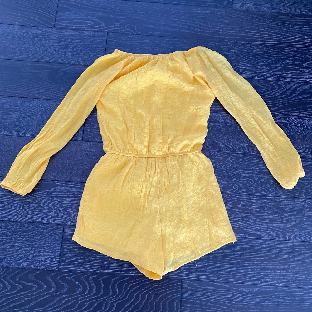 Yellow Romper by The Vanity Room